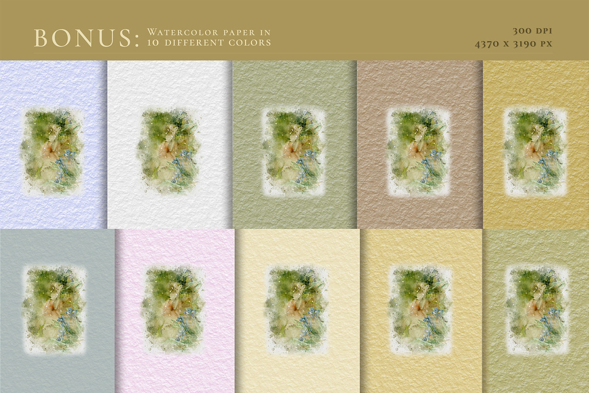 Poetic Watercolor Backgrounds, a Pattern Graphic by Suna Kosem (Photo 25 of 26)