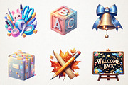 Back to School Clipart Set, an Illustration by RobertsArt (Thumbnail 2 of 7)