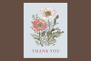 Wedding Card Poppy Poppies Seamless, an Object Graphic by Vintage (Thumbnail 2 of 13)