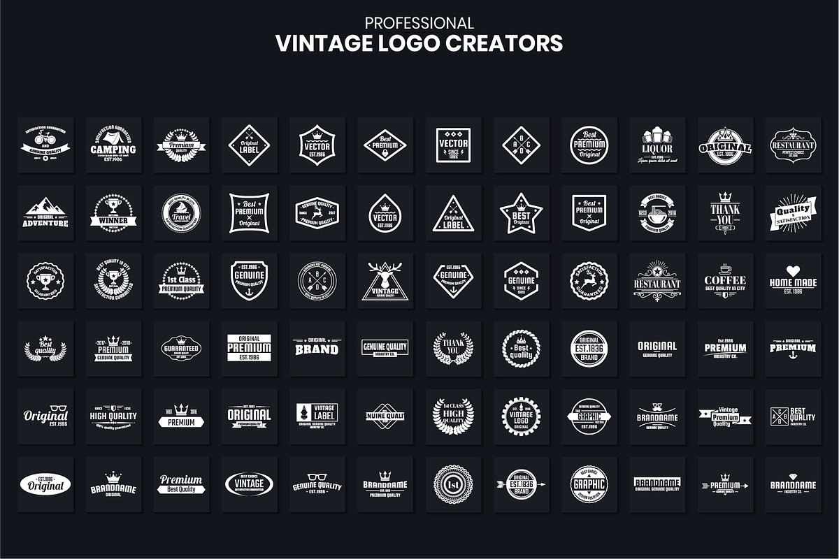 1046 Vintage Logo Creators, a Branding & Logo Template by Toonsteb (Photo 11 of 22)