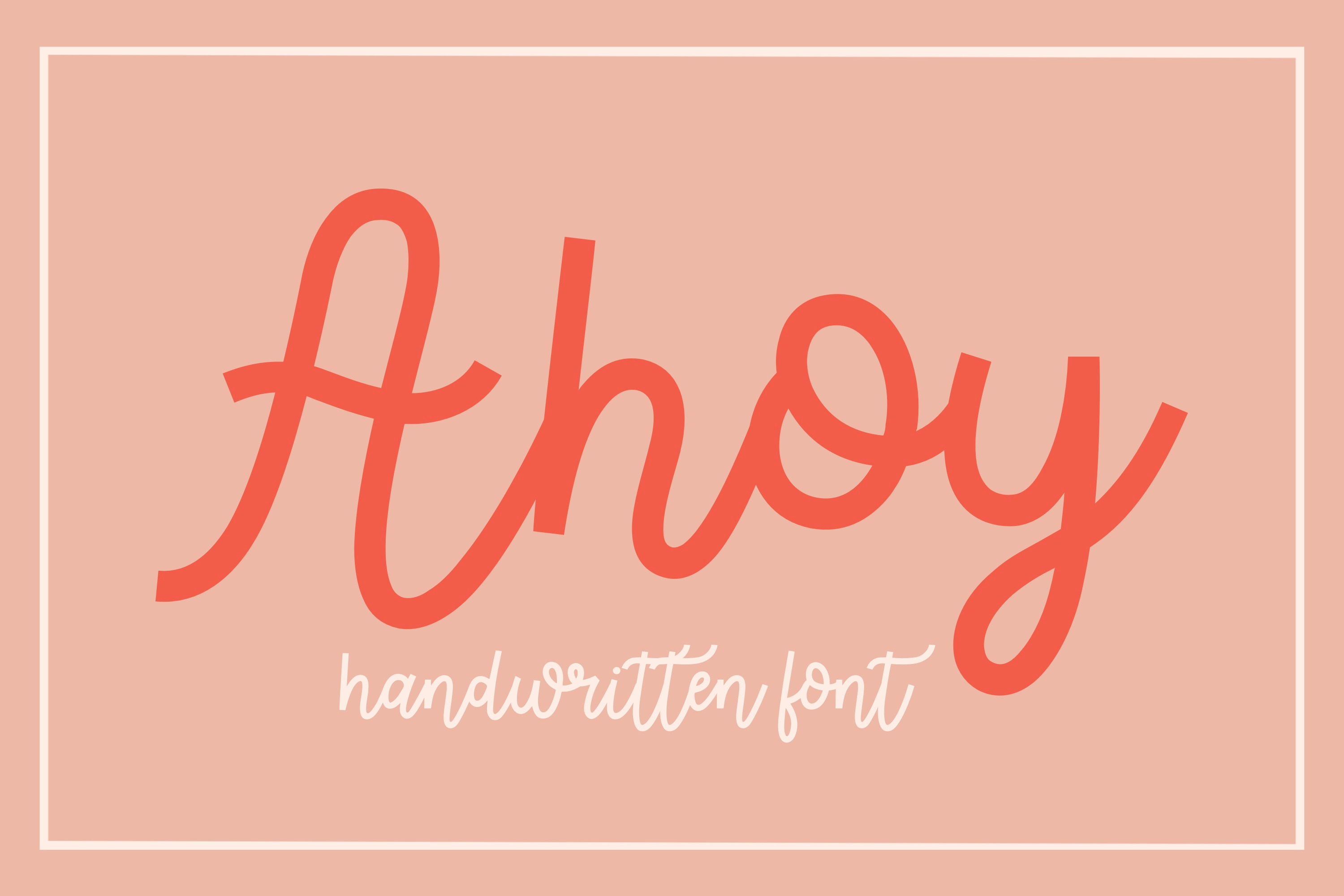 Ahoy Handwritten Script Font, a Script Font by The Creative Bix