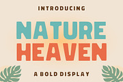 Nature Heaven - Bold Display Font, a Sans Serif Font by Limited.studio (Thumbnail 1 of 6)