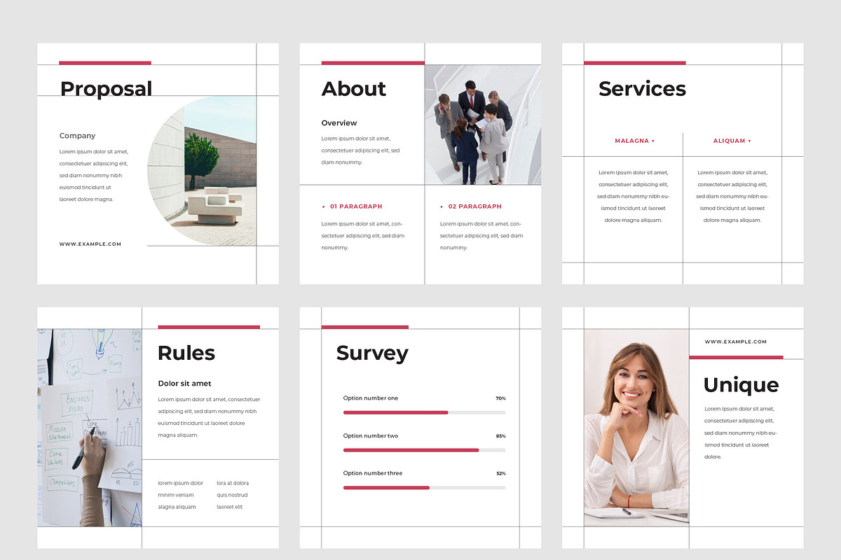 Clean Business Instagram Templates preview 2