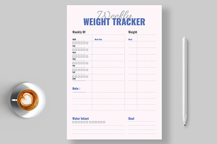Weekly Weight Tracker for Fitness