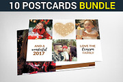 10 Christmas Cards Bundle, a Card Template by graphicforest (Thumbnail 1 of 11)