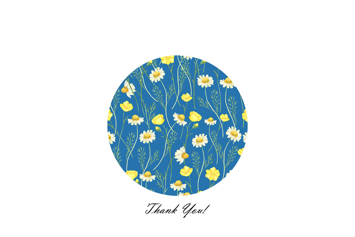 Wildflower Seamless Patterns, an Illustration by OlDm_Shop (Photo 10 of 10)