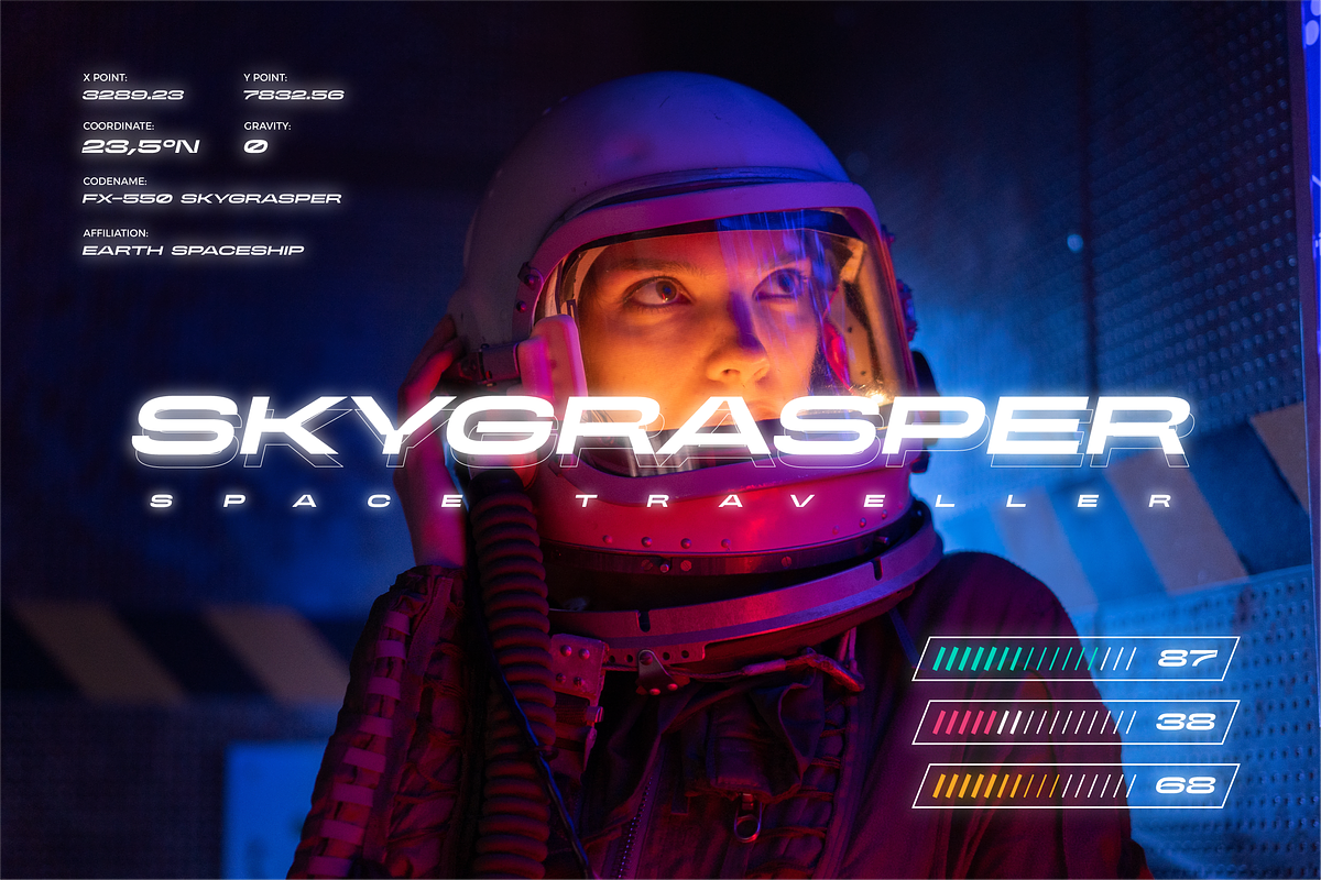 Modern Futuristic Font, a Sans Serif Font by Bekeen.co (Photo 5 of 6)