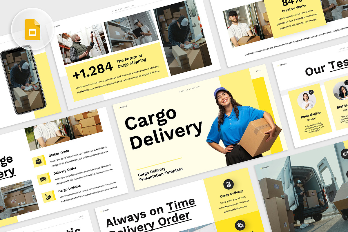 Cargo Delivery Google Slides