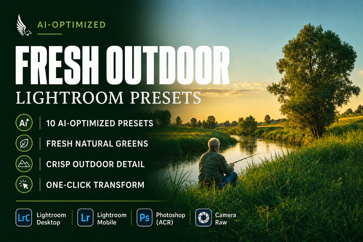 AI Fresh Outdoor Lightroom Presets, a Preset Add-On by AAA Presets (Photo 1 of 10)