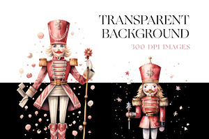 Watercolor Nutcracker Clipart Pack