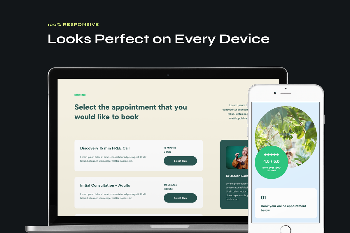 Holistic Health Website Template, a WordPress Template by Awakened Templates (Photo 2 of 6)