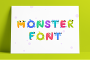 Monster Font - Color Vector Font, a Font by kaustubhadhav (Thumbnail 1 of 6)