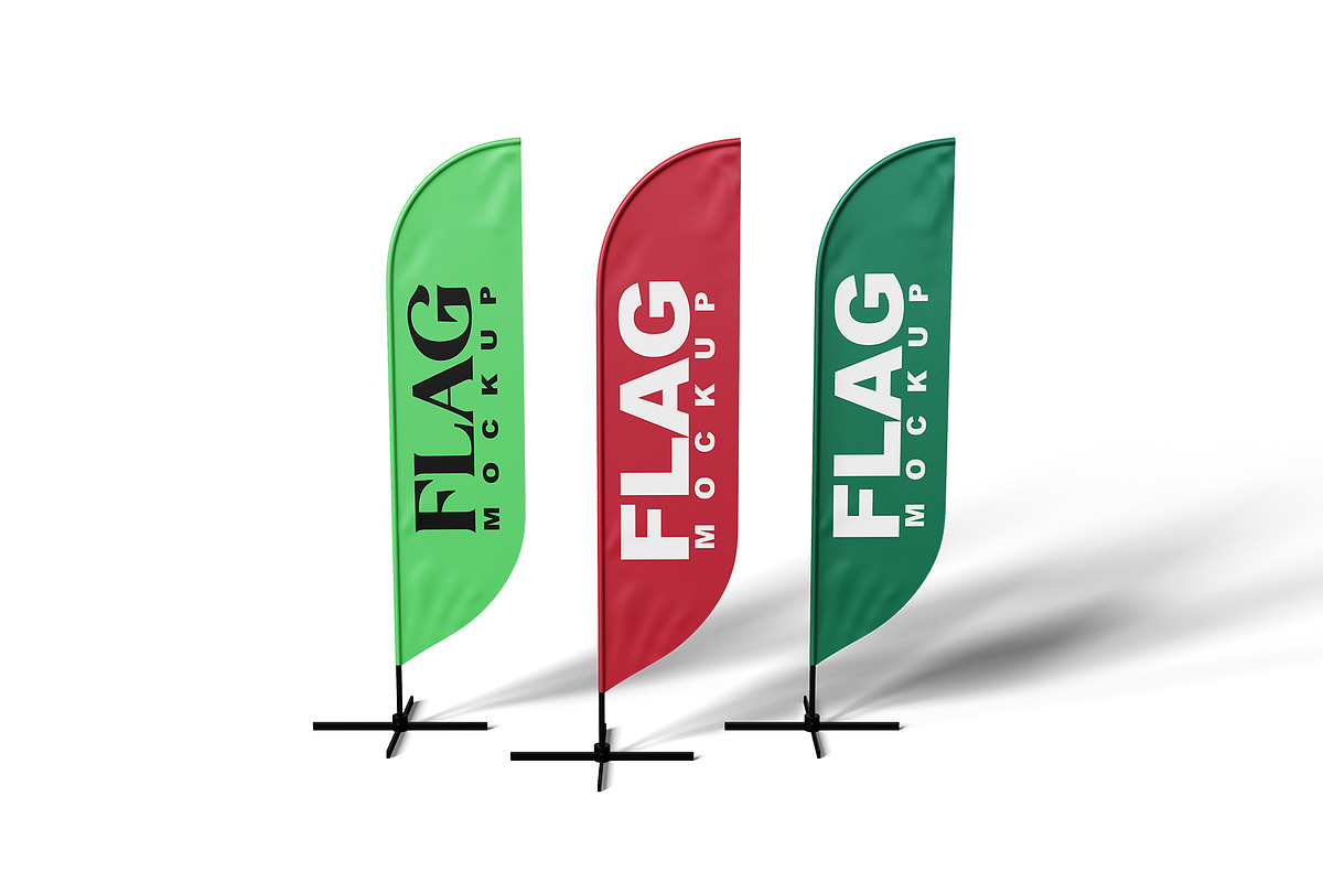 Flag Mockup, an Advertising Mockup by mockupbuys (Photo 10 of 26)