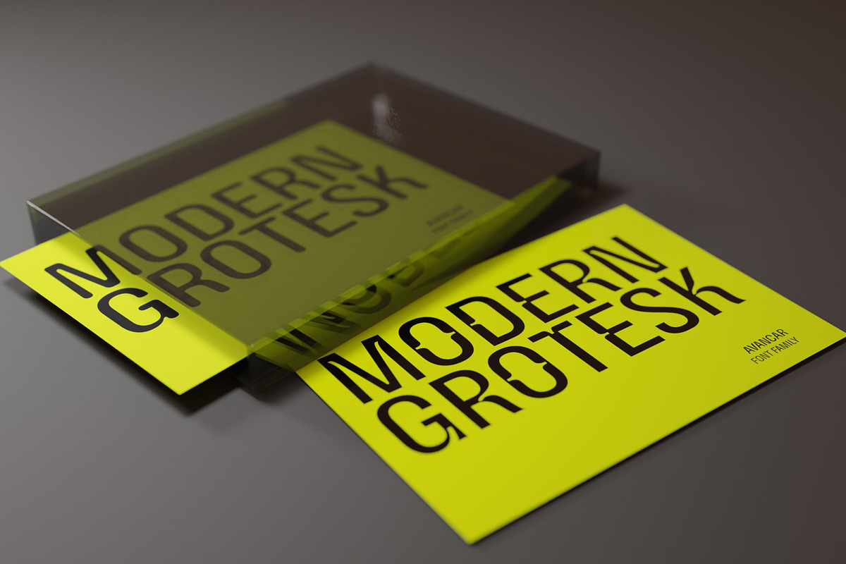 Avancar Condensed Font Family, a Sans Serif Font by Ryul Davidson (Photo 16 of 19)