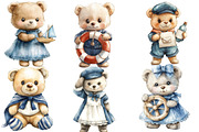 Cute Sailor Teddy Bear Clipart, an Illustration by Designworld (Thumbnail 4 of 6)