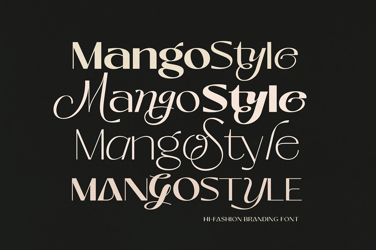 Mango Style - Modern Branding Font, a Font by creativemedialab (Photo 6 of 14)