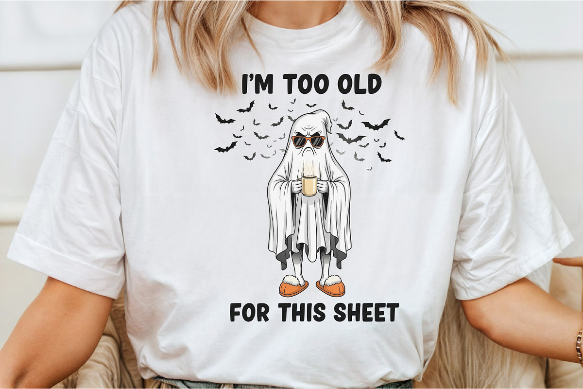 Sarcastic Sheet Ghost Funny Hallowee, an Illustration by DreamCafeArt (Photo 2 of 7)