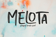 MELOTA Playful Brush Font, a Handwritten Font by NTC Graphic (Thumbnail 1 of 9)