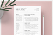 Word Resume & Cover Letter Template, a Resume Template by DemeDesign (Thumbnail 1 of 6)