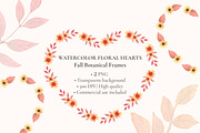 Fall Floral Heart Frames PNG, an Object Graphic by Nadia Semyroz (Thumbnail 1 of 5)