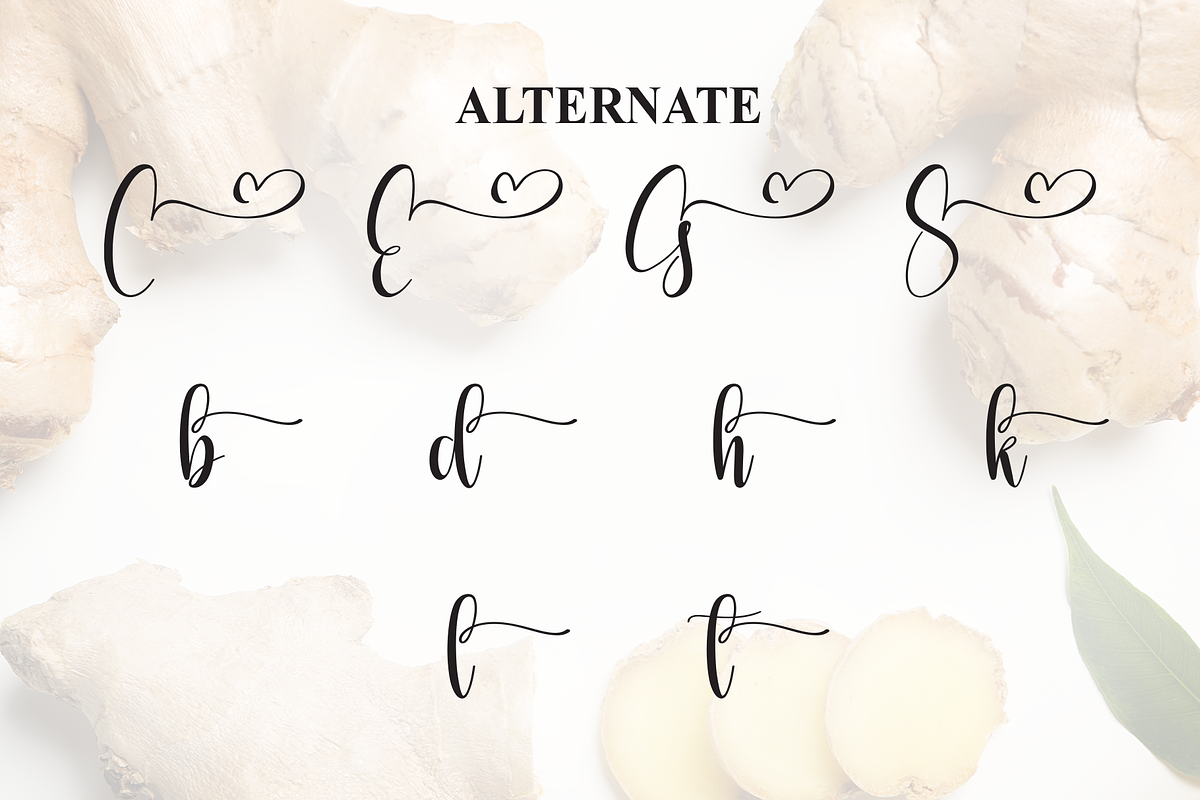 Ginger Farmhouse | Script Font, a Handwritten Font by Scratchones (Photo 8 of 9)