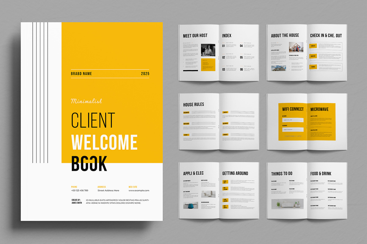 Client Welcome Book Template, a Brochure Template by ContestDesign (Photo 1 of 4)