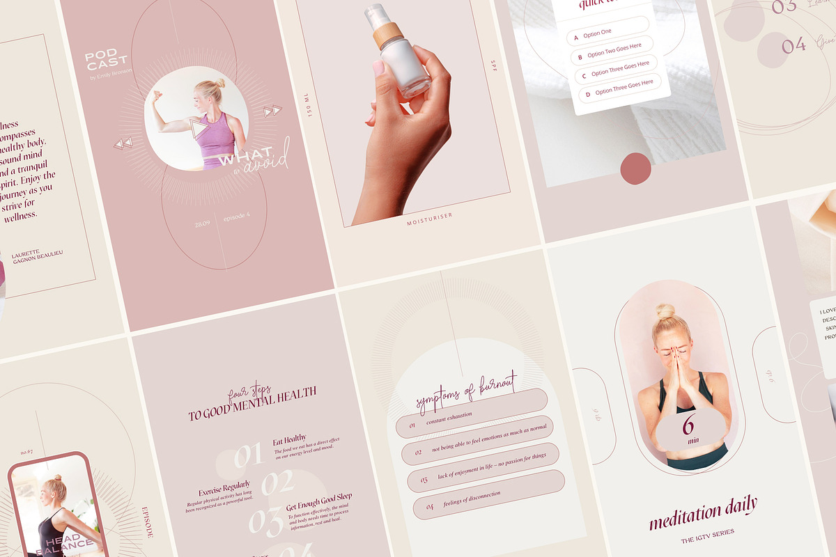 Wellness Social Media Kit CANVA PS, a Social Media Template by Sparrow & Snow (Photo 25 of 26)