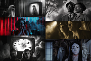 screaming 110+ vintage horror poster, a Wallpaper Graphic by Fox's Monday (Thumbnail 2 of 6)