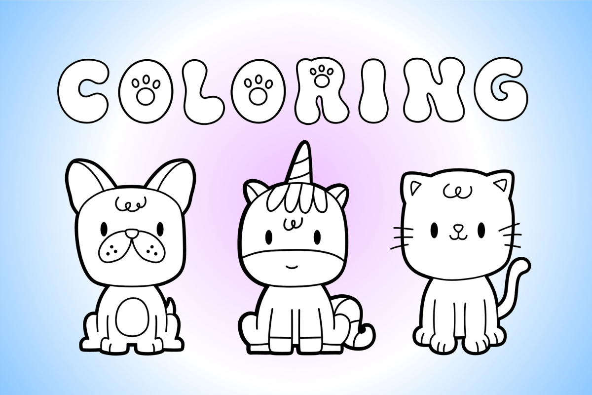 Cat and Dog Retro Groovy Font, a Handwritten Font by Babymimiart (Photo 7 of 10)