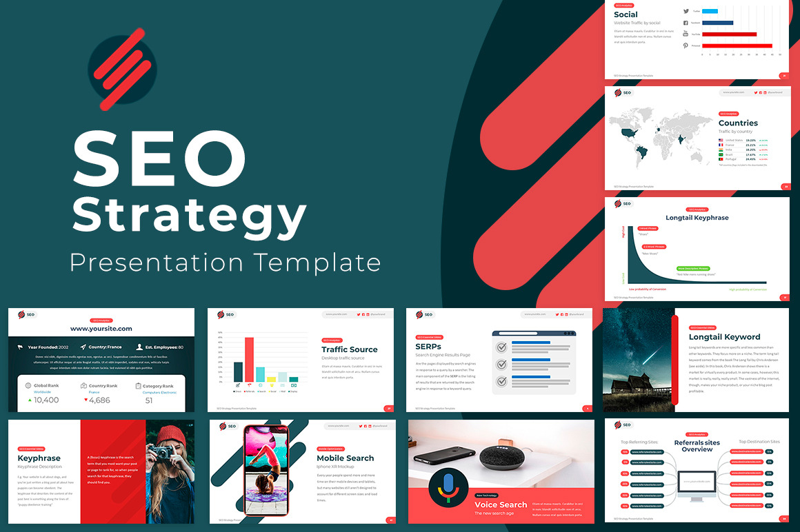 SEO Strategy | Google Slides, a Presentation Template by Zacomic ...