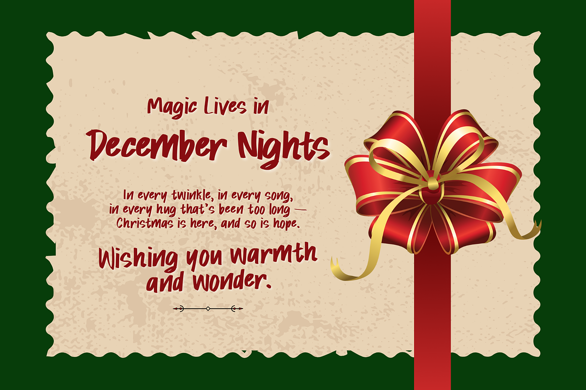 Snowy Giggles is a Christmas font, a Font by Brown Cupple (Photo 8 of 12)