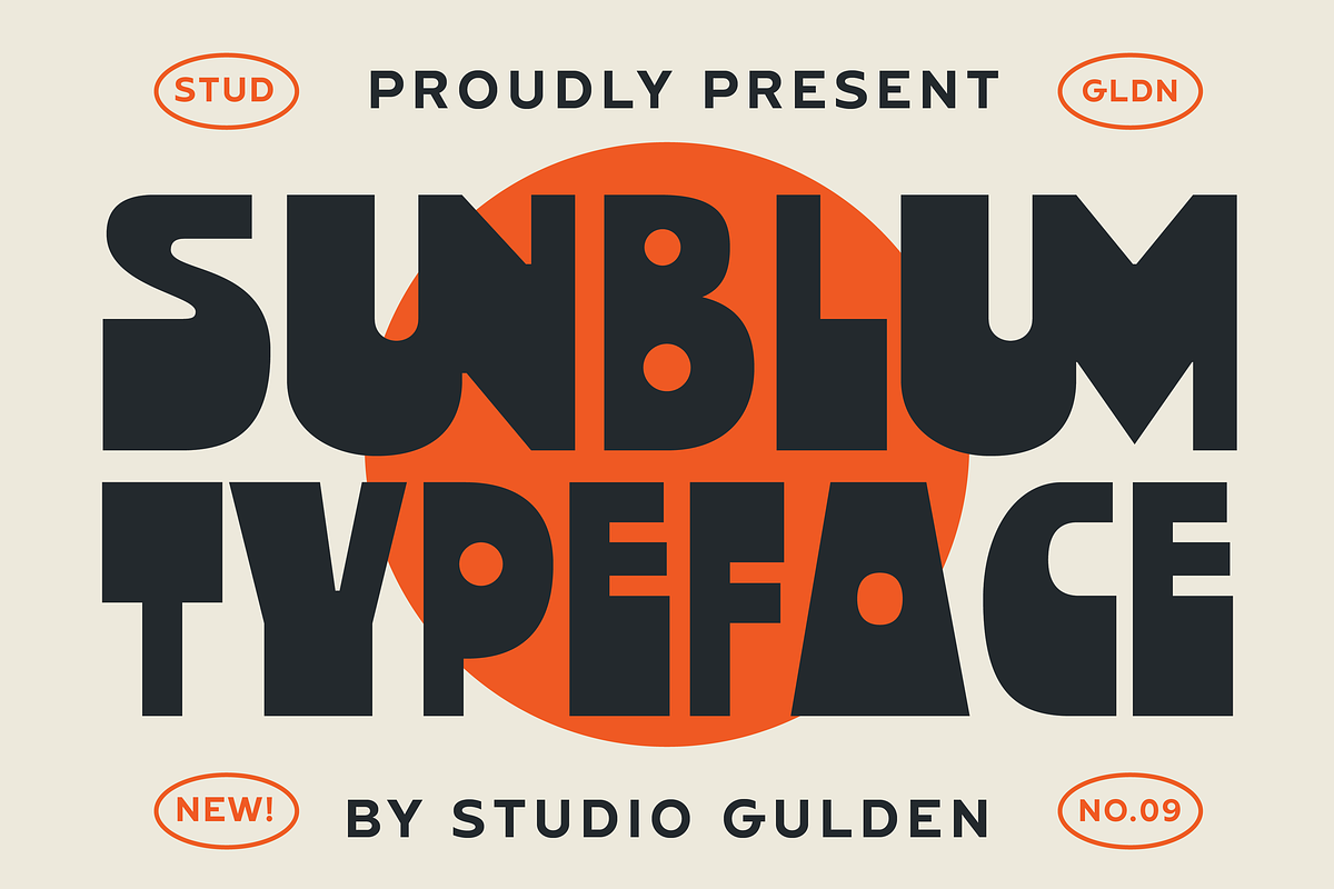 SG - SUNBLUM, a Sans Serif Font by Studio Gulden (Photo 1 of 12)