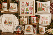 Retro Bookish Christmas Png Bundle, an Object Graphic by Daisy Design (Thumbnail 11 of 11)