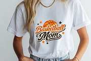Retro Baskerball Mom PNG Shirt Sport, a Sport Illustration by SugarCloudStudioArt (Thumbnail 3 of 6)