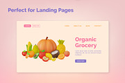 3d Vegetables and Fruits Vector Set, an Object 3D Model by 35lab (Thumbnail 7 of 7)