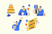 Birthday Party Illustration Pack, a Decorative Illustration by Loin Studio (Thumbnail 3 of 4)