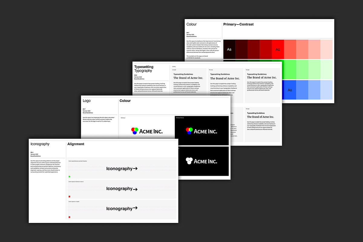 FRAMEWORK Brand Guidelines Template preview 2
