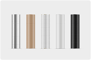 Paper Tube Medium Size Mockup