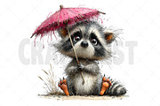 Whimsical Summer Baby Animals Clipar, an Illustration by Craft Nest (Thumbnail 10 of 12)