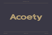Acoety - Modern Display Typeface, a Font by Letterna (Thumbnail 1 of 4)