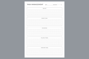 Generic Task Management Planning