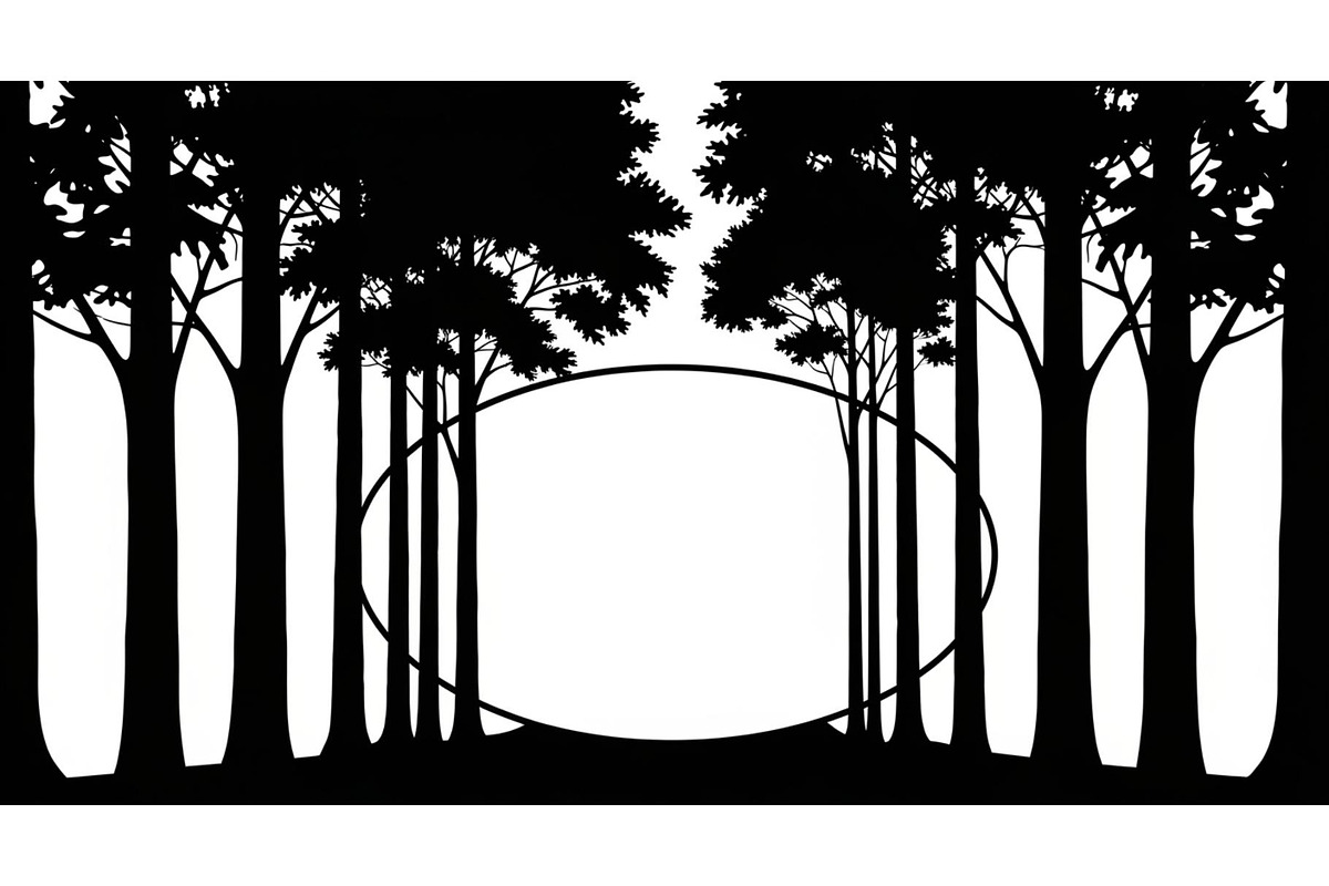 Forest Frame Silhouette SVG Bundle, an Illustration by jahid234 (Photo 36 of 51)
