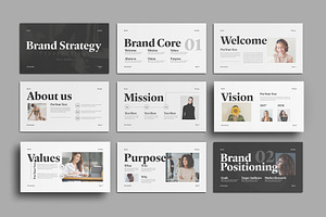 Brand Strategy Presentation Template, a Presentation Template by ClickPaint_Studio