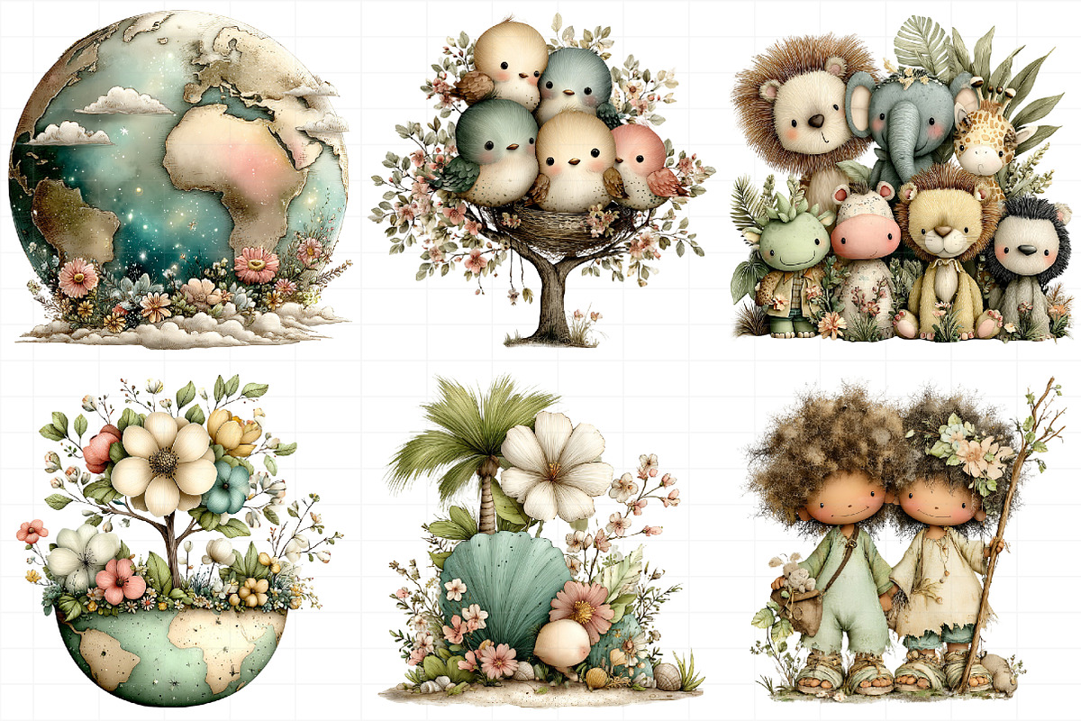 Seven Days Of Creation Clipart, an Illustration by Daily.Designs (Photo 4 of 7)
