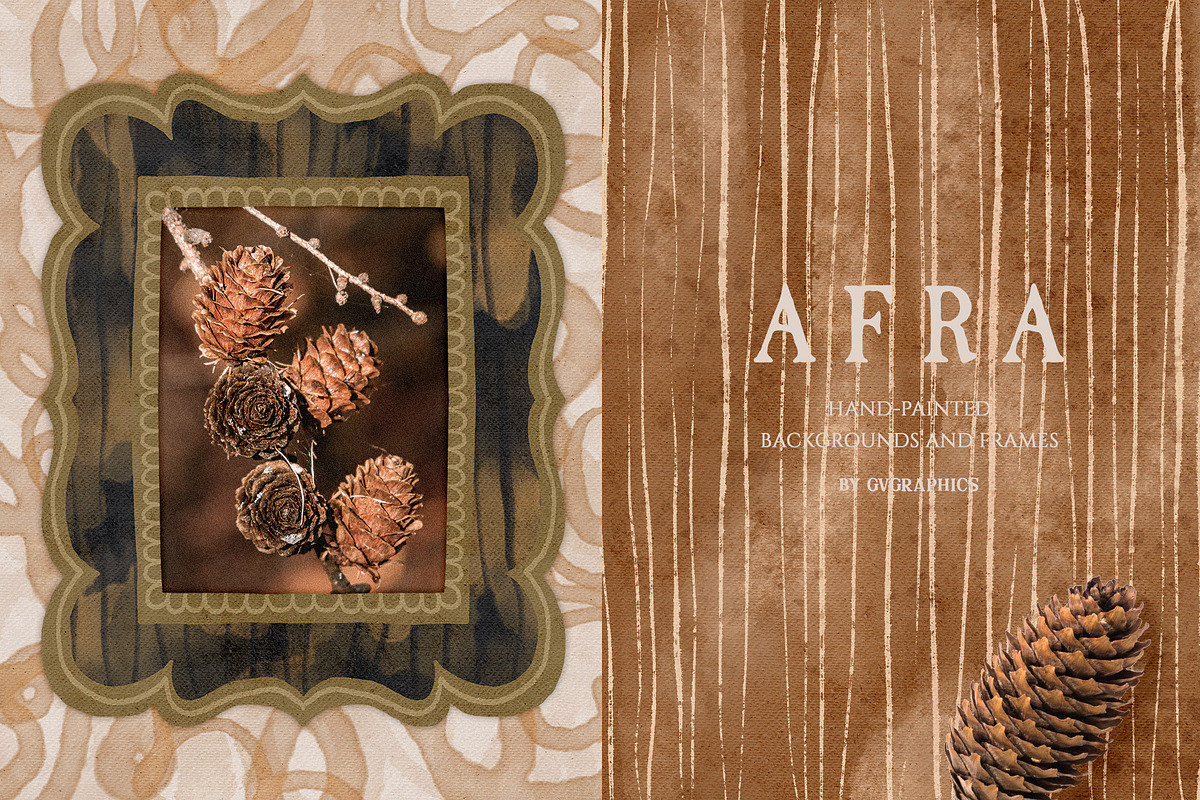 Afra | Autumn Backgrounds and Frames, a Background Graphic by GVGraphics (Photo 3 of 13)