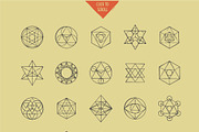 Geometric elements set, a Decorative Illustration by Marish (Thumbnail 2 of 4)