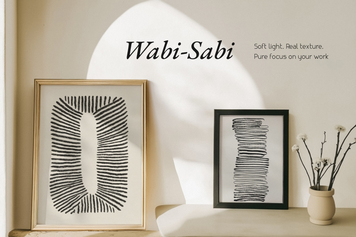 Wabi-Sabi Wall Frame Mockups, a Product Mockup by NikiArts (Photo 6 of 11)