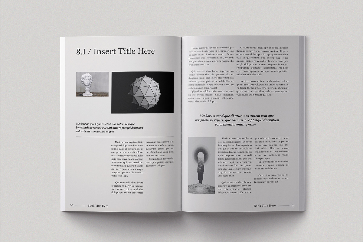 Book Title Layout Design Template, a Brochure Template by TemplateFolio-Shop (Photo 12 of 19)