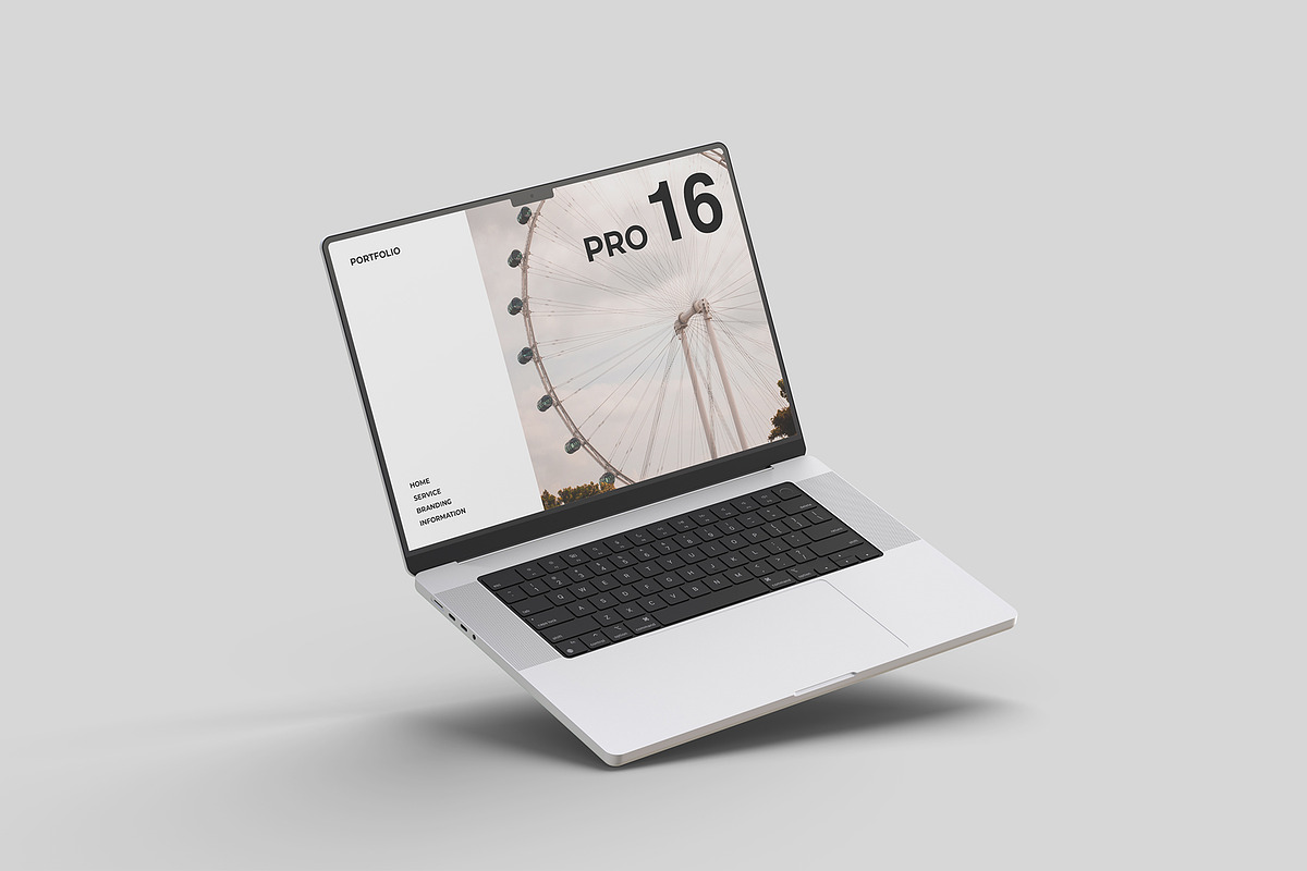 MacBook Pro 16 Mockup, a Mac Mockup by graphicpages (Photo 11 of 15)