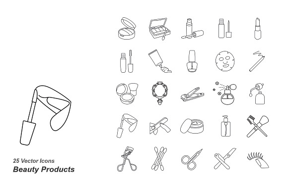 Beauty Products Outlines